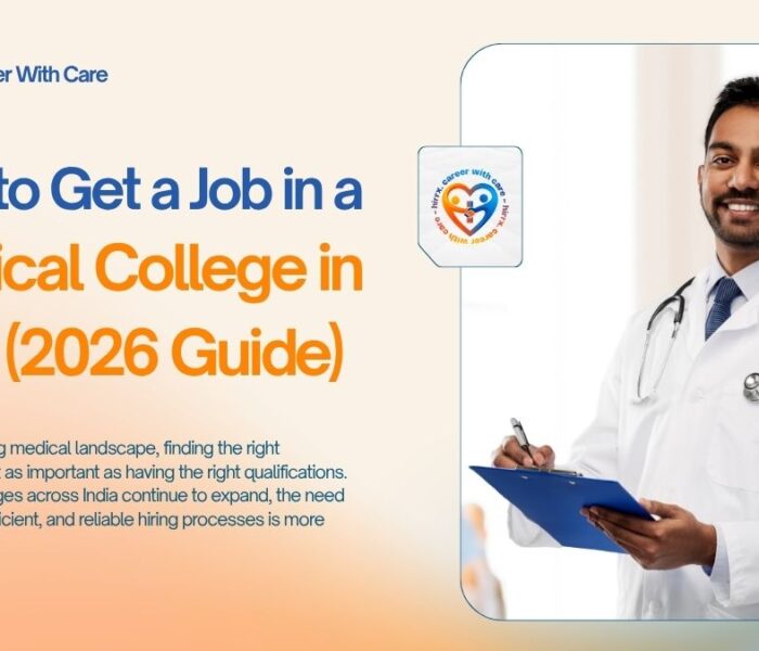 How to Get a Job in a Medical College in India 2026 Guide
